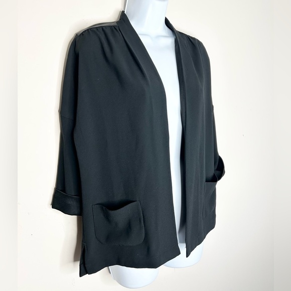Aritzia Babaton Black Oversized Blazer Kimono Open front Unstructured Size XS - Picture 6 of 16